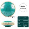 imageSteel Tongue Drum  13 Inches 15 Notes Tongue Drum  Hand Pan Drum with Music Book Handpan Drums Mallets and Carry Bag D Major Navy BlueMalachite Green