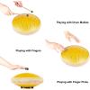 imageSteel Tongue Drum  13 Inches 15 Notes Tongue Drum  Hand Pan Drum with Music Book Handpan Drums Mallets and Carry Bag D Major Navy BlueYellow