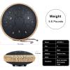 imageSteel Tongue Drum  15 Note 12 Inch Tongue Drums  Percussion Instruments  Hand Pan Drum with Music Book Drum Mallets and Carry Bag D Major BlackBlack