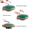 imageSteel Tongue Drum  HOPWELL 15 Note 14 Inch Tongue Drum  Hand Pan Drums with Music Book Steel Handpan Drum Mallets and Carry Bag D Major BlackGreen